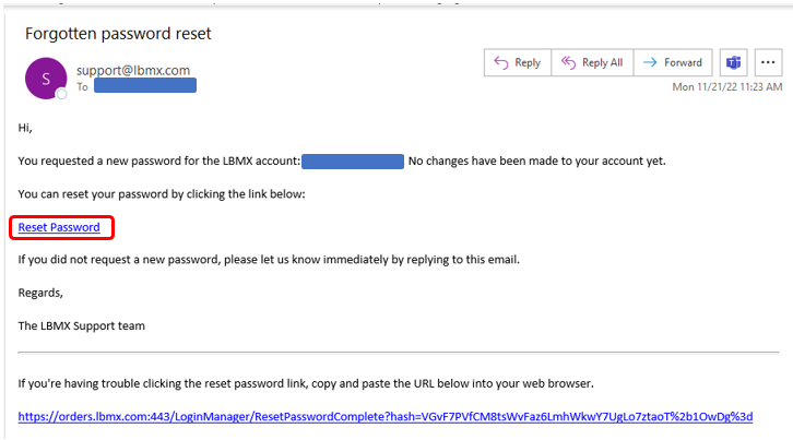 How to Reset Your Password – LBMX