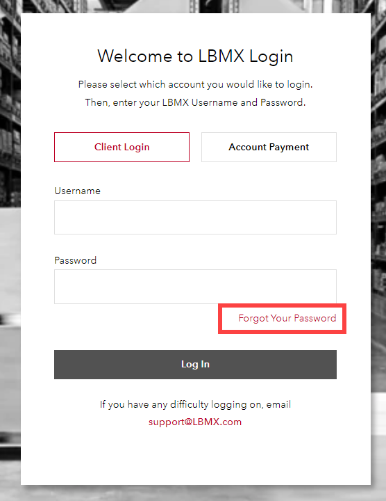 How to Reset Your Password – LBMX